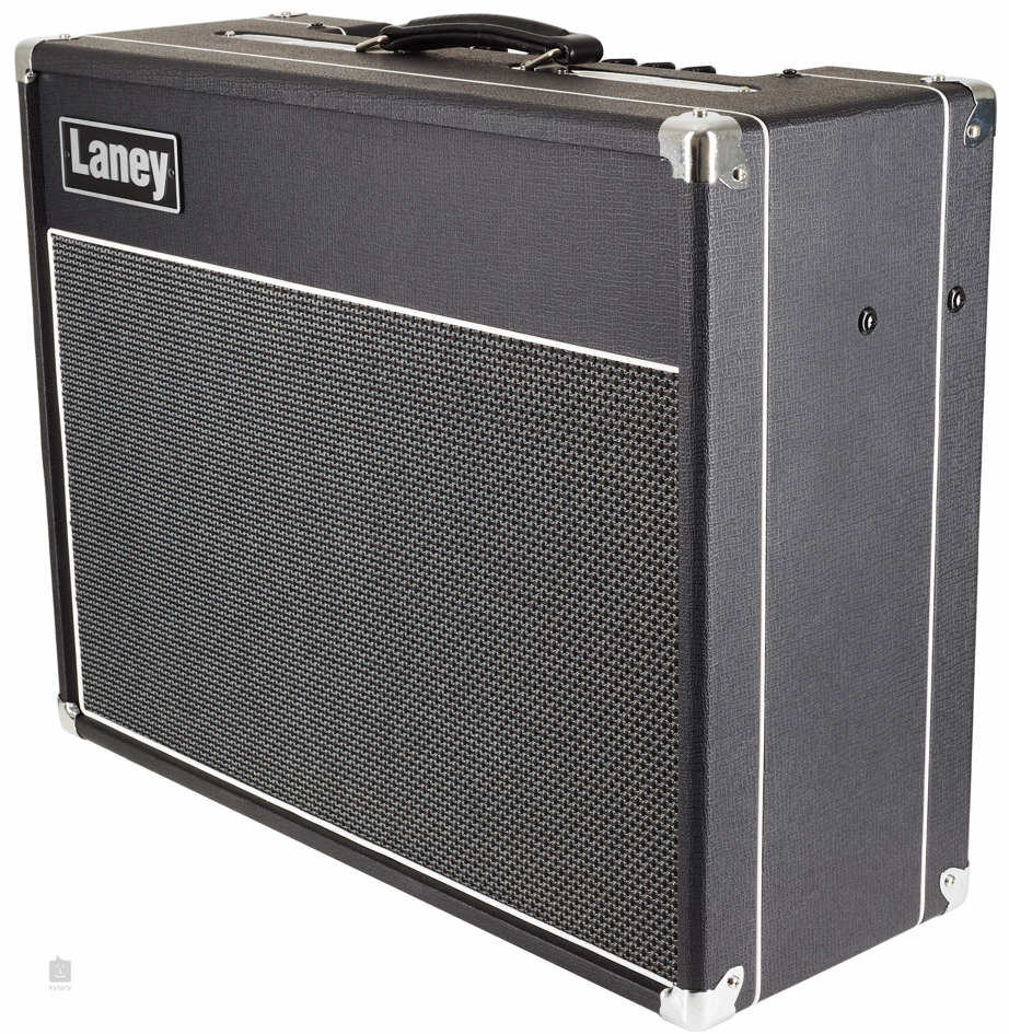 The Laney LC30 amplifier with a classic black tolex exterior on white background
