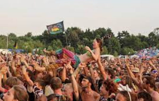 A crown at a festival