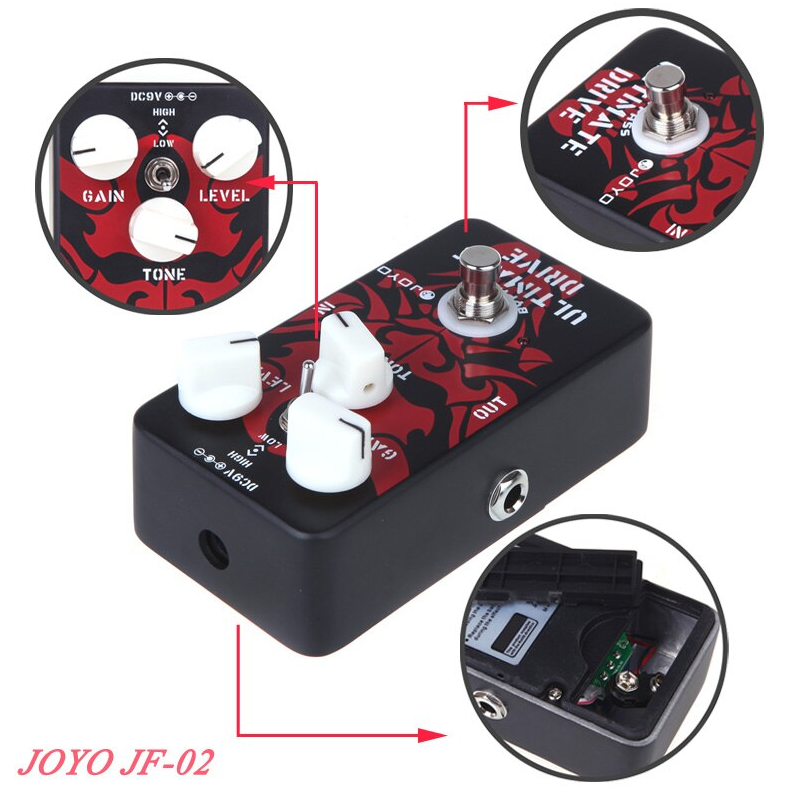 Joyo Ultimate Drive Overdrive Pedal - Sleek and Versatile Tone Machine