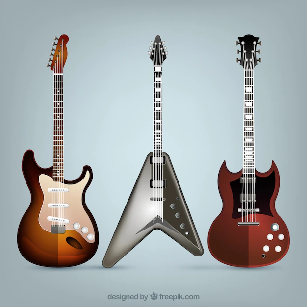 Image of different guitars as a way to compare