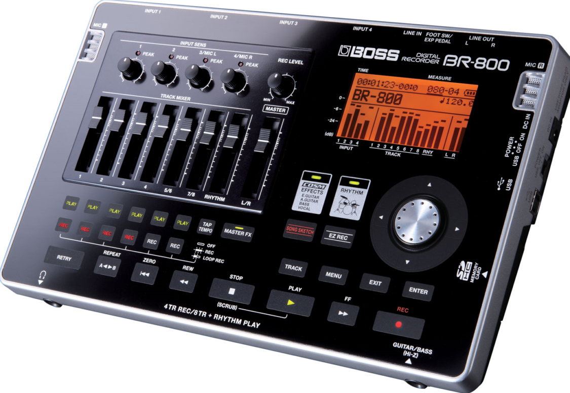 black BOSS BR-800 Digital Recorder