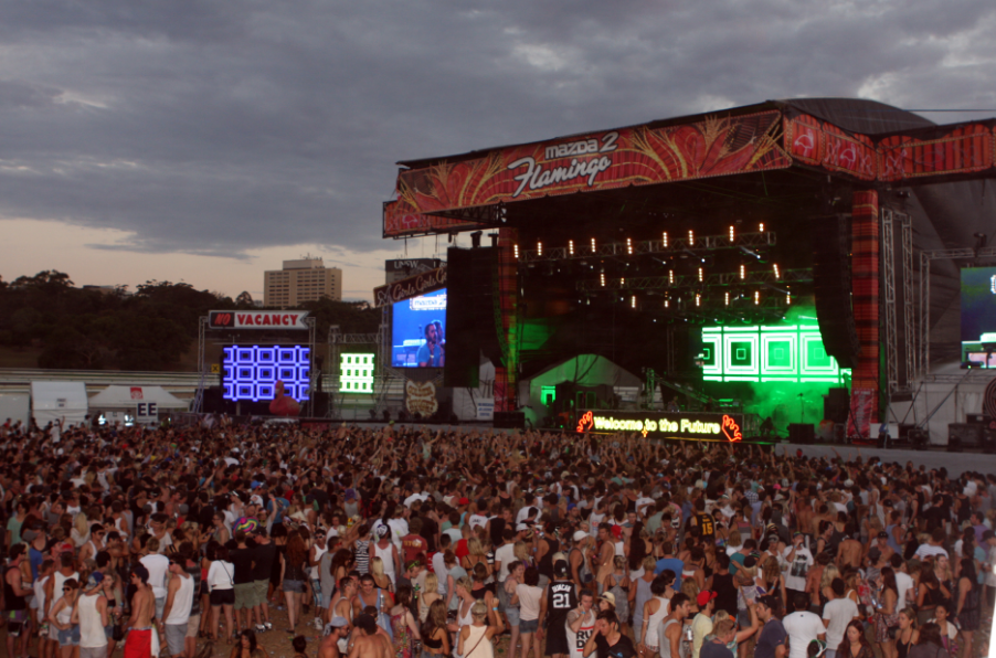 music festival panorama